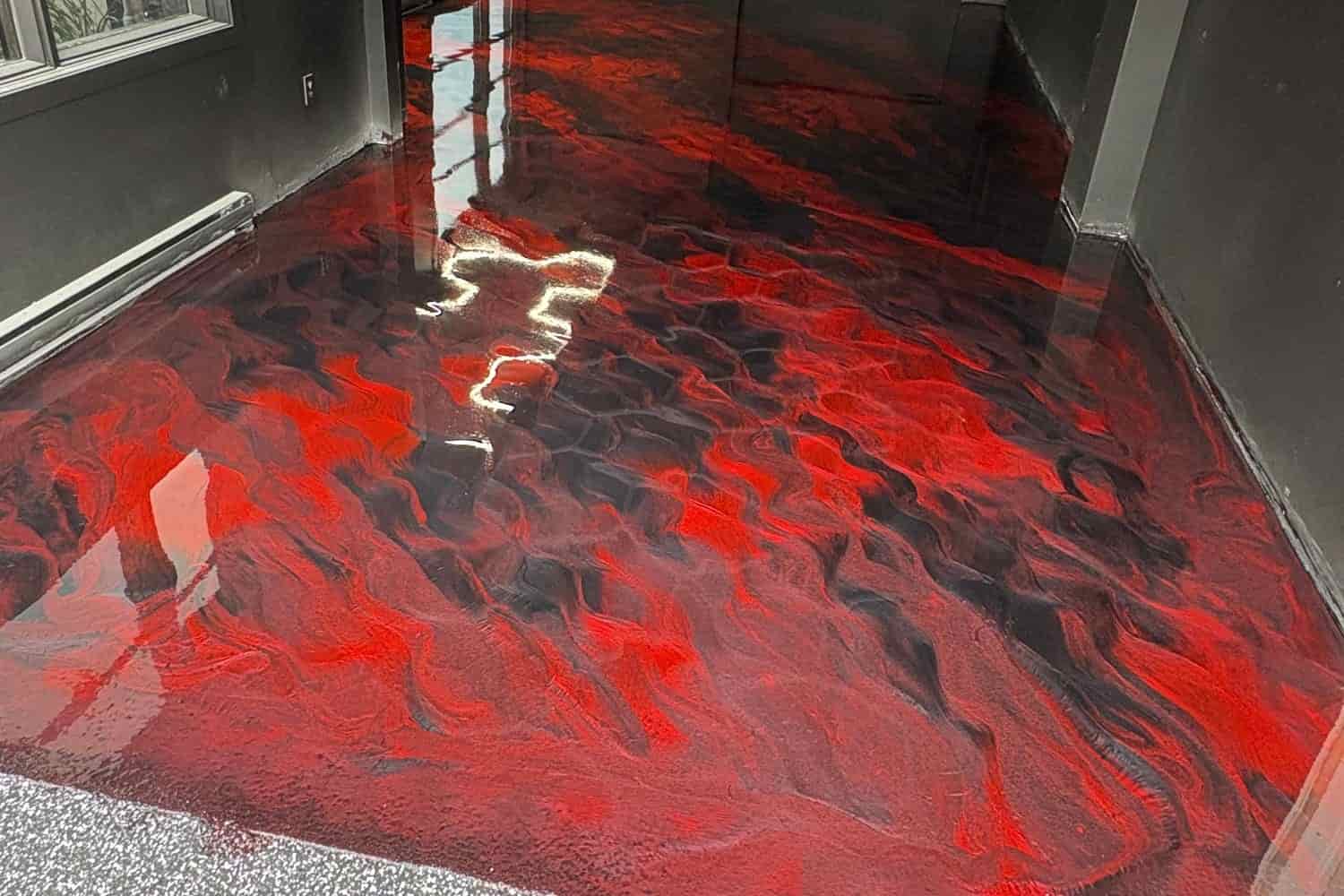 metallic epoxy floor