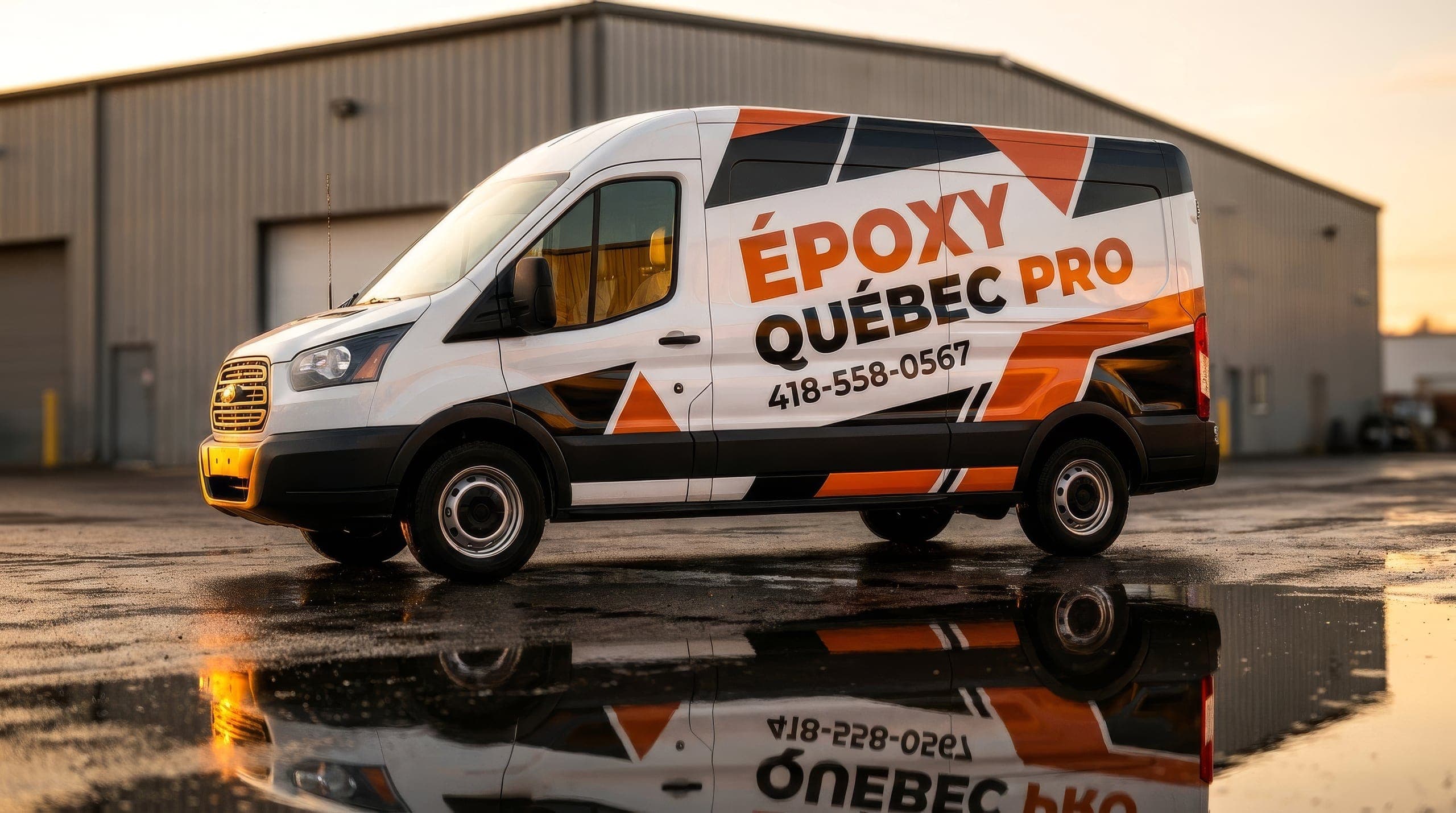 Epoxy flooring in Quebec City.