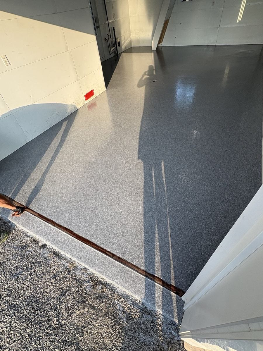 Garage — flocons gris graphite